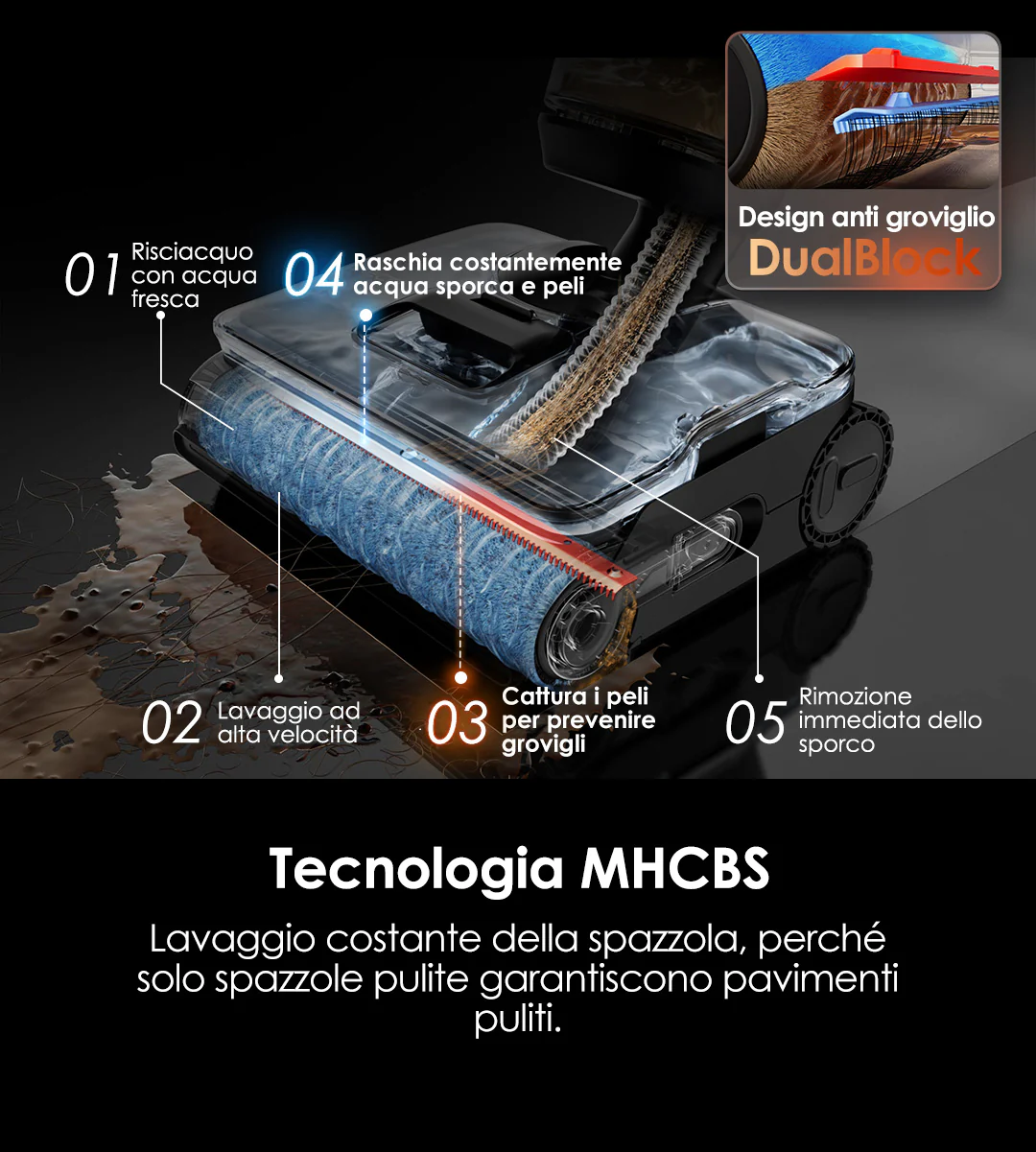 Tineco FLOOR ONE S7 Stretch Steam, immagine dettaglio 14