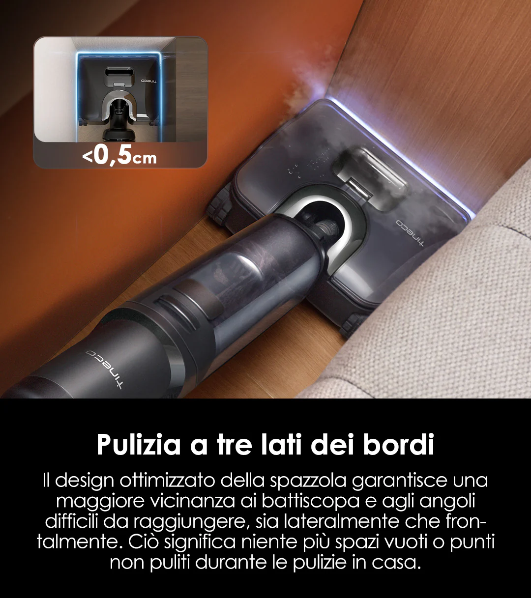 Tineco FLOOR ONE S7 Stretch Steam, immagine dettaglio 9